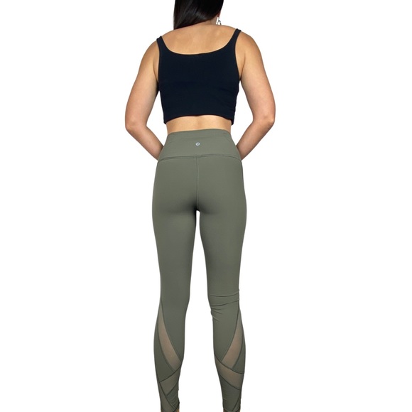LULULEMON Sage Wunder Under Hi-Rise Tight Mesh Activewear Tights Size US 6 AU 10 - Picture 6 of 13